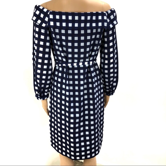 Banana Republic New XS Navy blue white dress  #3 - Picture 7 of 8